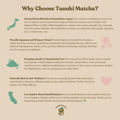 Tanuki Matcha Sticker